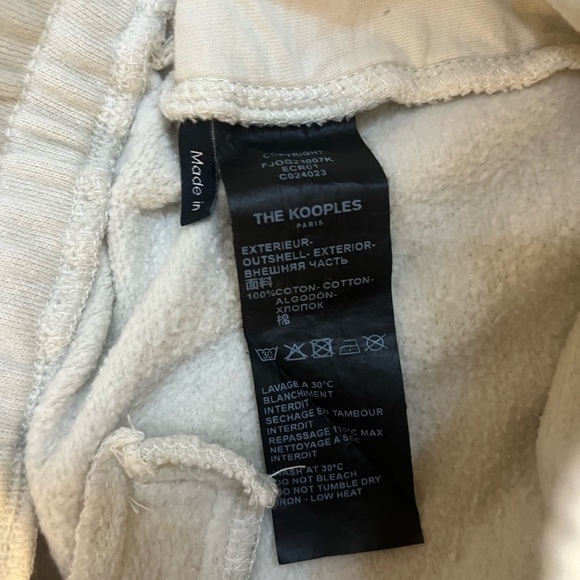 The Kooples Cream Jogger Pants size small - Picture 4 of 4